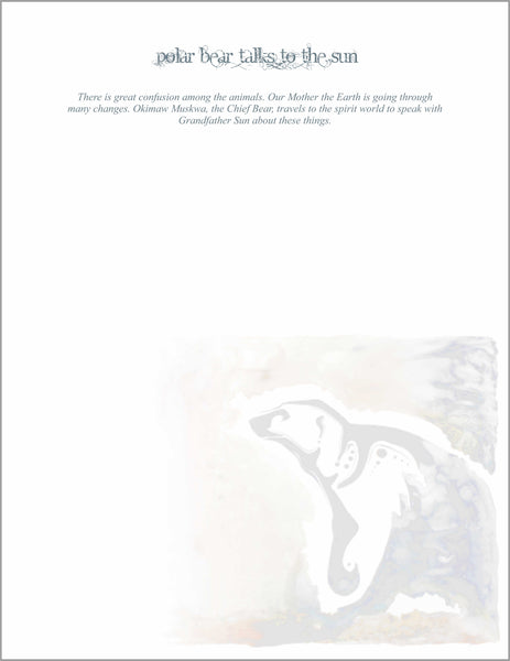 Polar Bear Talks To The Sun - Art Card