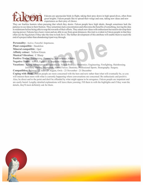 Influenced Birthday Card - March 21 - April 19-Falcon