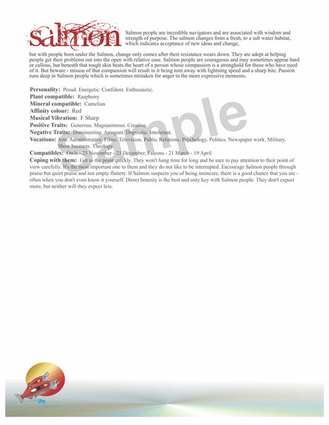 Influenced Birthday Card - July 22 - August 21-Salmon