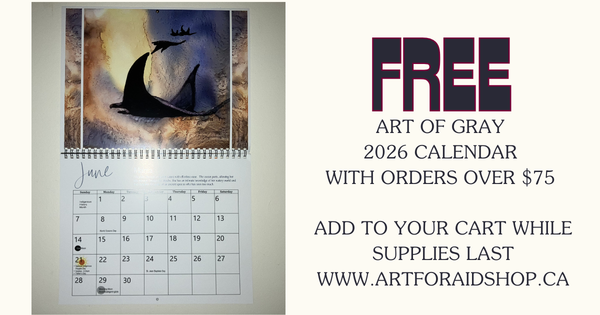 FREE 2026 Art of Gray Calendar with Orders Over $75! Add it to your cart while supplies last.