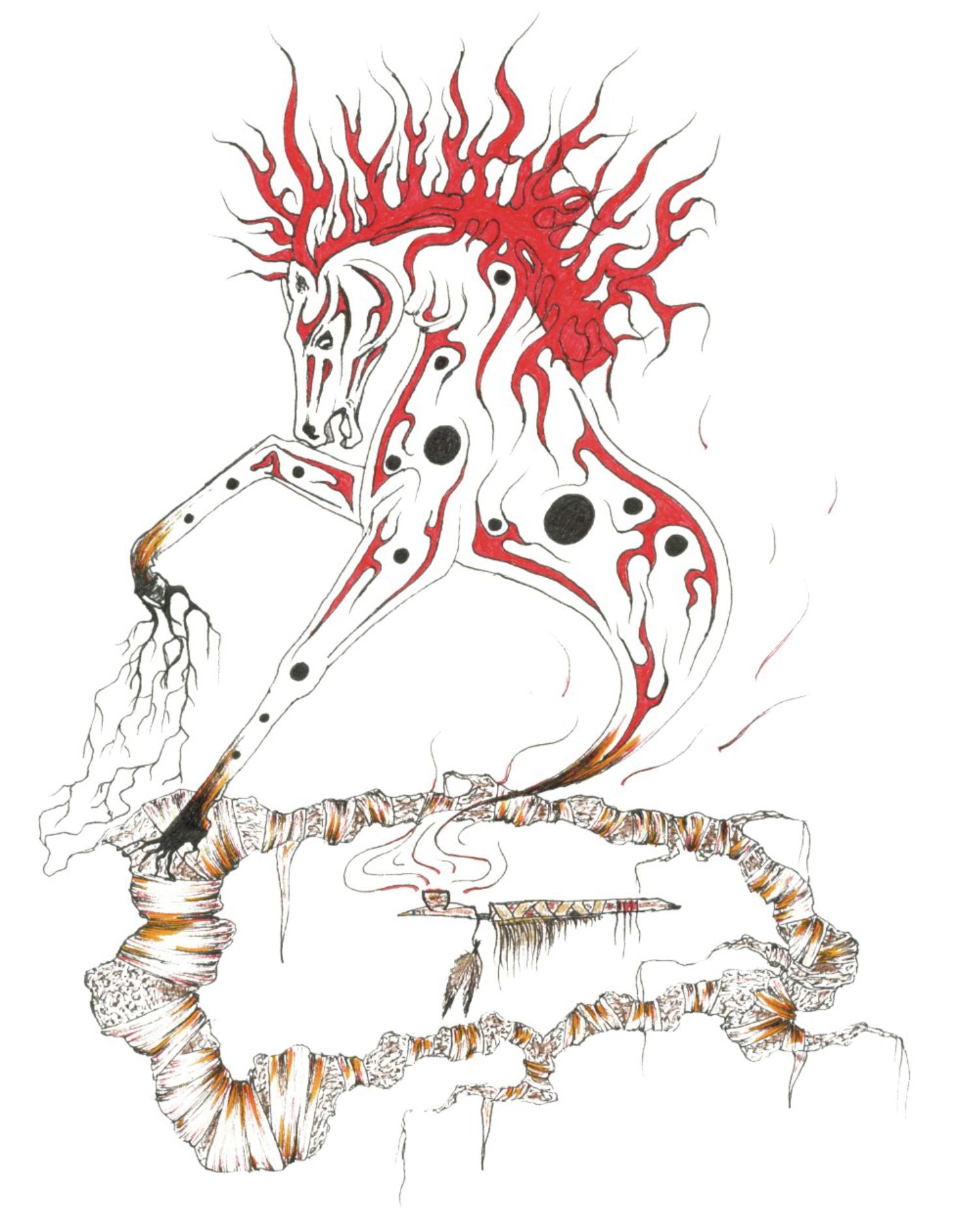 Birth of a Medicine Horse - Art Card