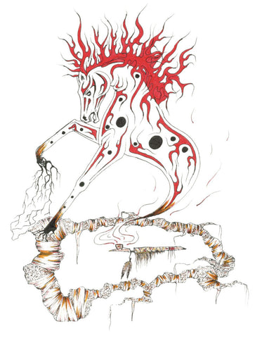 Birth of a Medicine Horse - Art Card