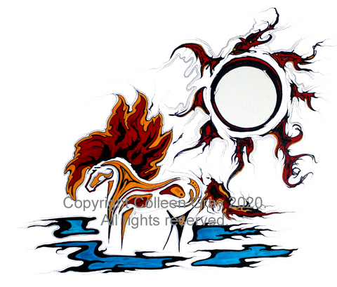 Sun Horse - 16x20 archival print