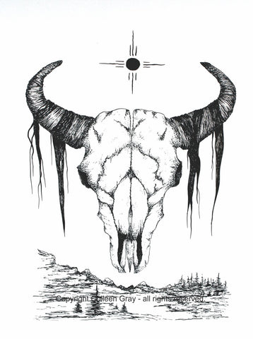 Blackfoot Buffalo - 16x20 archival print