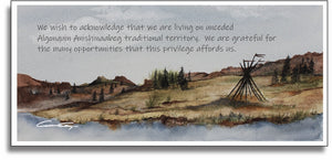 Land Acknowledgement  - Poles - BUSINESS use-Algonquin Territory