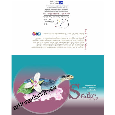 Influenced Birthday Card - October 23 - November 22-Snake